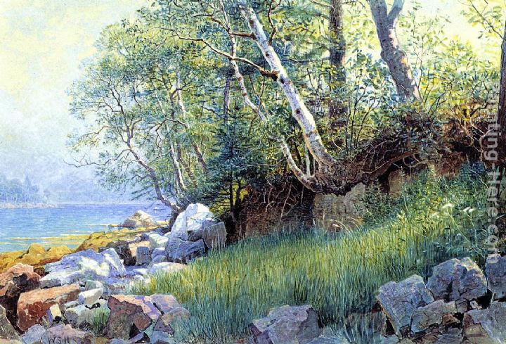 North East Harbor, Maine painting - William Stanley Haseltine North East Harbor, Maine art painting